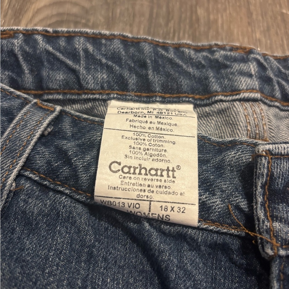 Carhartt Women’s Utility Work Jeans | Size 18x32 | 5-Pocket + Side Pockets - Picture 5 of 6